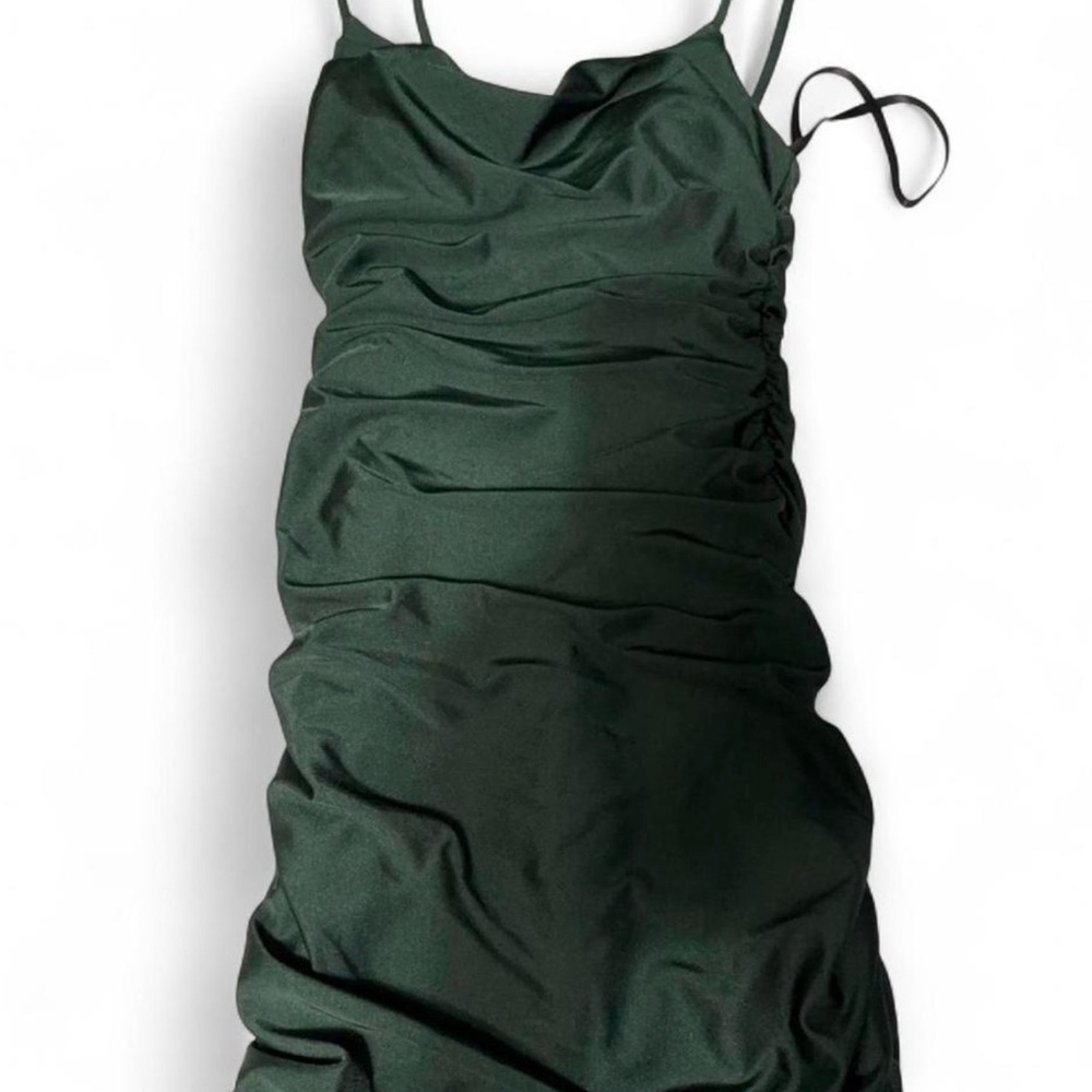 B Darlin Dark Green Mini Dress